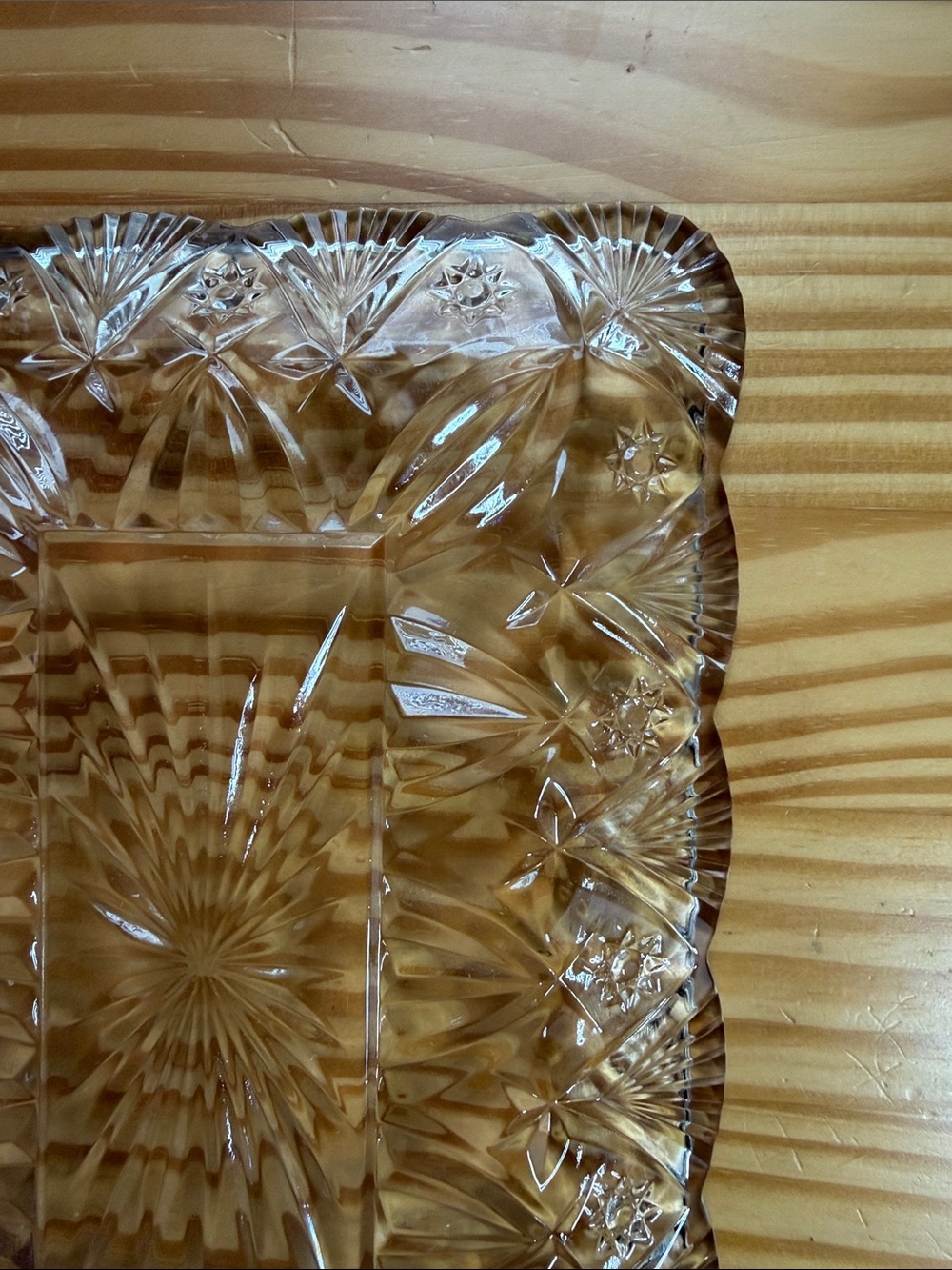 Vintage J.G. Durand Lead Crystal Rectangular Tray - Made in France (with Box) - Picture 5 of 11